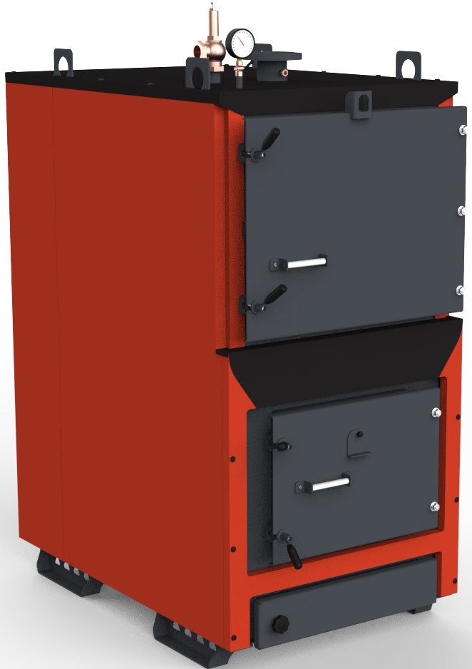 Котел опалювальний твердопаливний водогрійний "УКРТЕРМО" 100 кВт Warm-Pipe